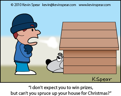 Spear Cartoon 3732 Spear Cartoon 3732 Sprucing for Christmas