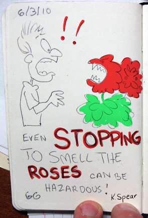 Smell the Roses 1003 PSketchbook pg66 Smelling the Roses