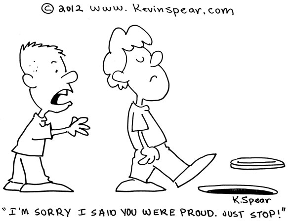 Sorry you are wrong. Conceited person cartoon.